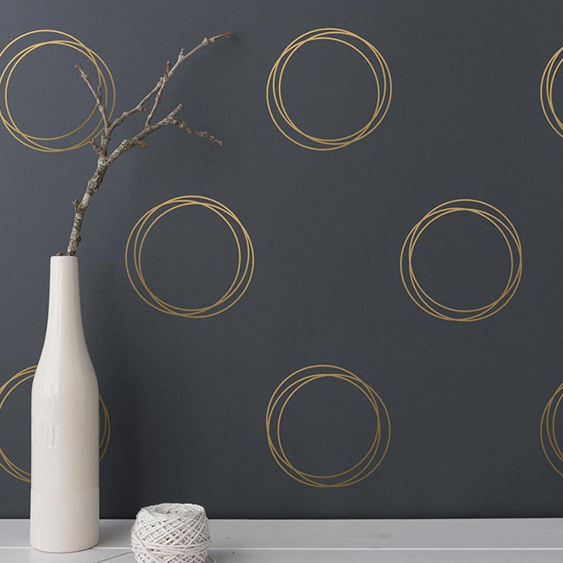 Vape Ring - Geometrische Ring Cirkel Muursticker Kinderkamer Slaapkamer