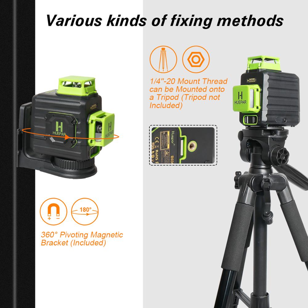 Huepar B02CG Cross Line zelfni - Battery Case Storage recensie en prijs