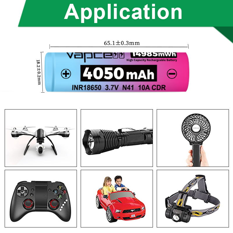 Originele Vapcell N41 INR 1865 - Vape Battery 18650 recensie en prijs