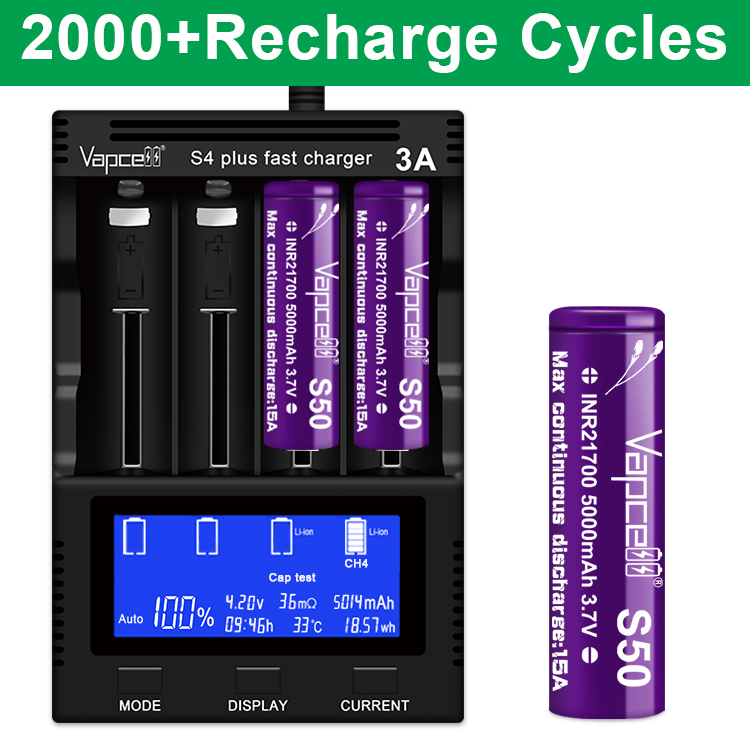 Originele Vapcell S50 INR 2170 - Vape Battery 18650 recensie en prijs